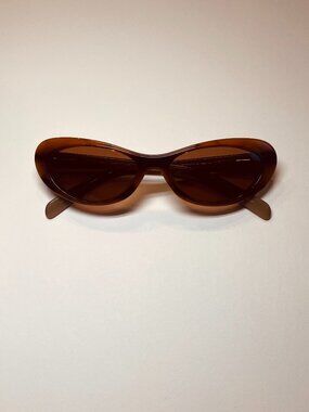 Lulu Guinness Tortoiseshell Cateye Sunglasses Style L412